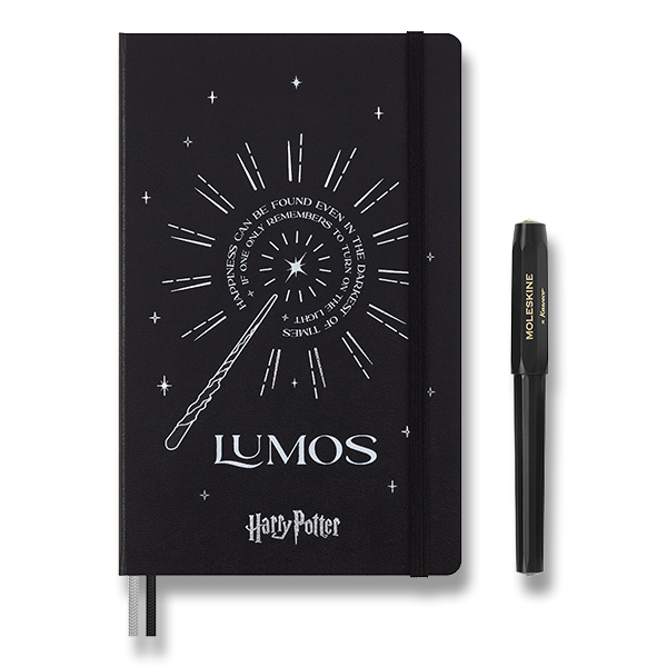 Harry Potter sada Lumos - L | Linajkový | Tvrdá väzba a guľôčkové pero Kaweco 